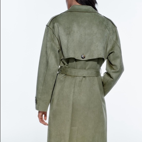 🆕 2024 ZARA FAUX SUEDE TOPCOAT - Picture 6 of 9